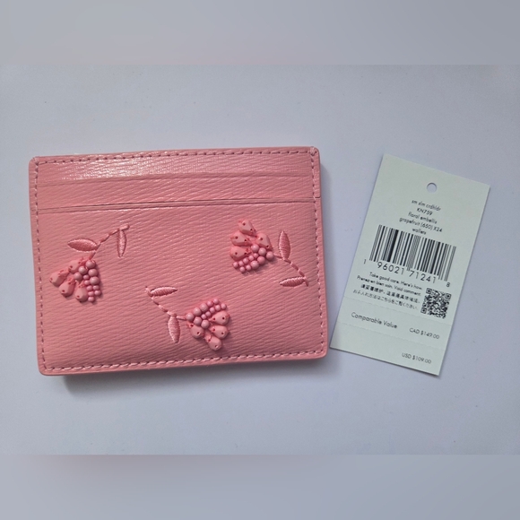 kate spade Handbags - Kate Spade Floral Small Slim Card Holder